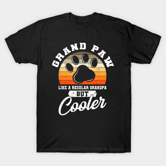 Grand Paw Grandpa Grandpa Cool Gift T-Shirt by Delightful Designs